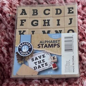 Crafters Closet Alphabet Stamps